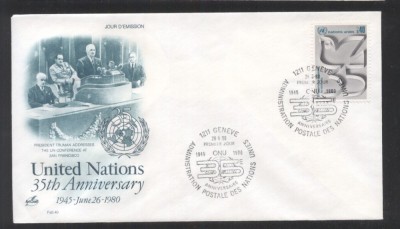 UN Geneva 1980 35 years UNO Mi.92 FDC UN.106 foto