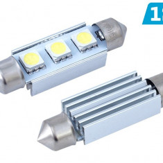 Bec Vision Festoon Sv8.5 41mm 12v 3x 5050 Smd Led, Canbus, Alb, 2 Buc 58378