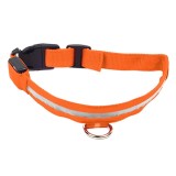 Zgarda iluminata cu LED Orange, pentru caine sau pisica, AVX-AG232C