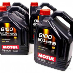 Set 4 Buc Ulei Motor Motul 8100 Eco-Nergy 5W-30 5L 102898