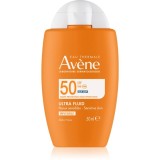 Av&egrave;ne Sun Ultra Fluid Invisible fluid protecție SPF 50 50 ml