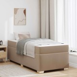 vidaXL Cadru de pat Altele Cappuccino 100 x 200 cm Piele artificială