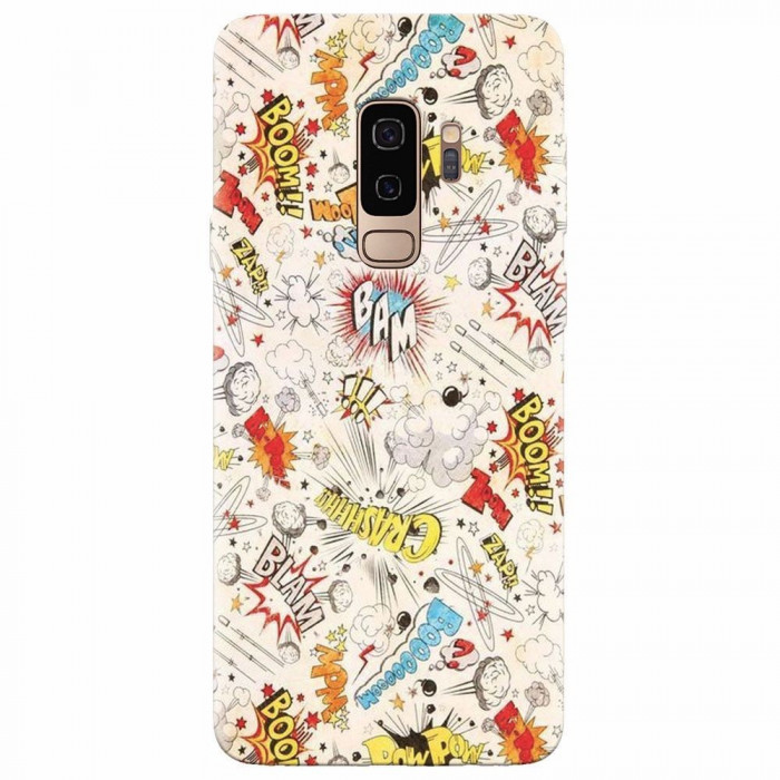 Husa silicon pentru Samsung S9 Plus, Vintage Comic