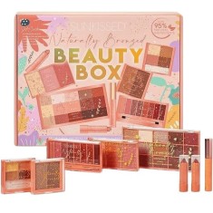 Set Machiaj, Sunkissed, Naturally Bronzed, Beauty Box, 8 Produse pentru Ten, Ochi si Buze
