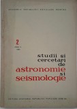 Studii si cercetari de astronomie si seismologie 2/Anul V/1960
