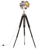 Cumpara ieftin Lampa podea trepied, 165 cm, lemn masiv de mango