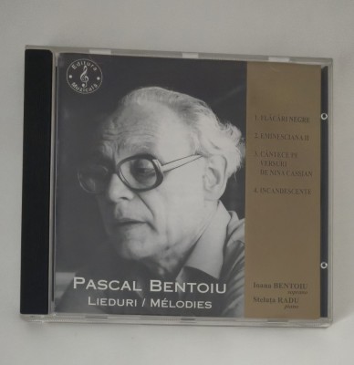 Cd Audio Pascal Bentoiu Lieduri Cd rar foto