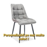 SCAUN CHIC 1 , GRI DESCHIS ( disponibile pe mai multe culori )