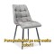 SCAUN CHIC 1 , GRI DESCHIS ( disponibile pe mai multe culori )