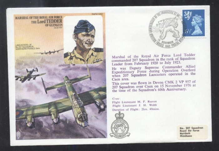 Great Britain 1976 RAF - The Lord Tedder of Glenguin K.385