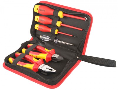 Set de 6 unelte de mana izolate, VDEline PREMIUM, Tolsen foto