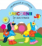 Unicornii. Coloreaza si lipeste. In excursie - Editura Girasol