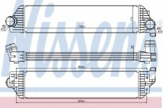 Radiator intercooler RENAULT MASTER III platou / sasiu (EV, HV, UV) (2010 - 2016) NISSENS 96501 foto