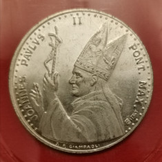 SV * Vatican PAPA PAUL IOAN II * ANUL SFANT 1983 * ROMA * medalie argintata