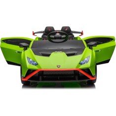 Masinuta electrica cu functie drift Lamborghini Huracan STO, putere 500W, 24V, echipare Premium, verde