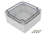 Carcasă Universală 120x120x60mm cu Bucşă din Alamă ABS-PC, KRADEX
