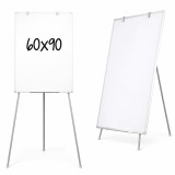 Flipchart magnetic 60x90 cm, trepied telescopic 90-160 cm, cleme pentru hartie