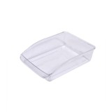 Set 2 recipiente pentru frigider, transparente, 31x22.5x7 cm