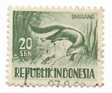 Indonezia - Animale domestice, 1956-1958 - valoare obliterata