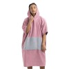 Poncho de baie unisex Homelevel, L-XL, Roz / Gri, Bumbac organic, 54881.10.20
