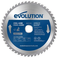 Panza circular pentru taiat otel, pentru fierastraie circulare stationare Evolution 210mm, &Oslash;210 x 25.4 mm, 50 de dinti TCT