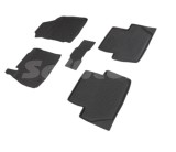 Covorase Auto Cauciuc Premium Stil Tavita Ford EcoSport 2012-2023, Negre, Fara Miros