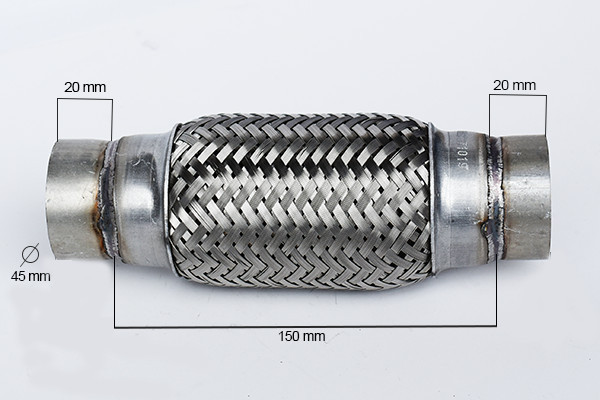 RACORD FLEXIBIL INNER &amp; OUTER BRAID (B) 45X150MM - 60092