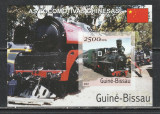 Guinea Bissau 2001 - Locomotive din China NEDANTELATA S/S 1v MNH, Nestampilat