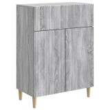 vidaXL Bufet cu sertar Sonoma gri 66 x 34,5 x 90 cm Lemn prelucrat 894641