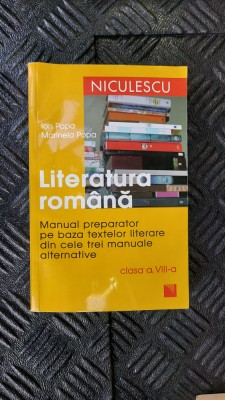 MANUAL PREPARATOR PE BAZA TEXTELOR LITERARE DIN CELE 3 MANUALE ALTERNATIVE A 8 A foto