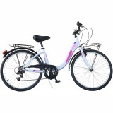 Cumpara ieftin Bicicleta Dino Bikes 26" City Summertime alb