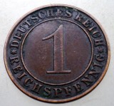 B.290 GERMANIA WEIMAR 1 REICHSPFENNIG 1936 A