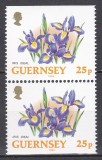 Guernsey 1994 - Flori, Pereche, NDT sus și jos, MNH, Nestampilat