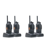 Set 4 statii radio portabile PMR PNI R40 Pro, 16 canale, acumulatori, casti, incarcatoare incluse, lanterna LED