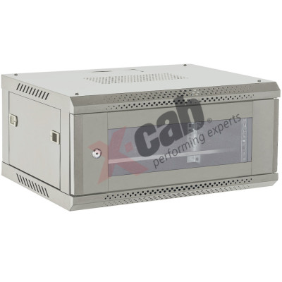 Cabinet metalic de perete 19&amp;quot;, tip rack wallmount, 4U 600x450 mm, Xcab Gri NewTechnology Media foto