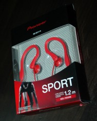 Casti audio in-ear sport Pioneer SE-E511-R, Rosu - noi foto