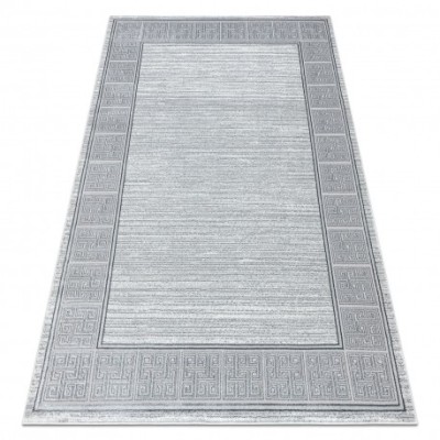 Covor ALLURE 8783 Cheie greacă, cadru - Structural, elegant, glamour gri deschis / alb, 160x220 cm foto