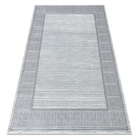 Covor ALLURE 8783 Cheie greacă, cadru - Structural, elegant, glamour gri deschis / alb, 160x220 cm