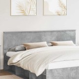 vidaXL Tăblie cap cu headboard Gri din beton 200 cm Lemn compozit 888378