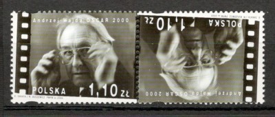 Polonia.2000 A.Wajda-regizor PREMIUL OSCAR-tete beche MP.354 foto