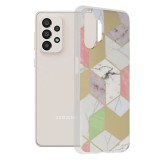 Cumpara ieftin Husa protectie Samsung Galaxy A13 4G , Multicolor, Imprimeu Marmura, Carcasa Slim Rezistenta, Compatibila Wireless , Techsuit Marble
