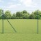 vidaXL &Icirc;ngrădire cu st&acirc;lpi Verde 1.5 x 10 m Oțel