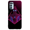 Husa compatibila cu Oppo A15 model Neon Spiderman, Silicon, TPU, Vicever, Transparent, Carcasa, Viceversa
