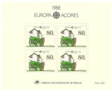 Portugal Azore 1988 - Europa, bloc neuzat