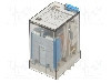 Releu electromagnetic, 60V DC, 15A, 4PDT, serie 55.34, FINDER - 55.34.9.060.0040 foto