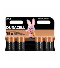 Set 8 baterii alcaline Duracell Basic R6 AA 8buc/blister foto