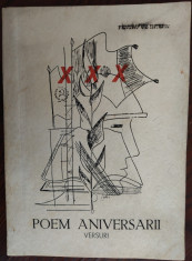 POEM ANIVERSARII/VERSURI&amp;#039;74/UZ INTERN CASA ARMATEI PITESTI:Eugen Pelin/Ion Cinca foto