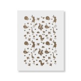Cumpara ieftin Sablon Perete vopsire, tencuiala 900x600x0.7mm Cute Animals Refolosibil, model MXSP7133