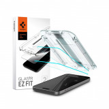 Folie pentru iPhone 15 (set 2) - Spigen Glas.TR EZ FIT - Clear