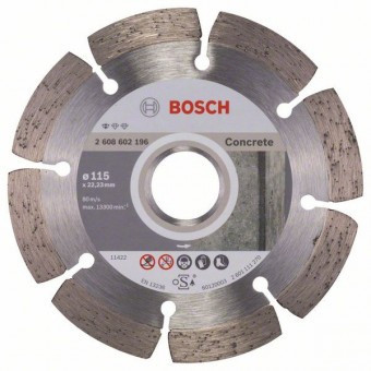 Disc diamantat Standard for Concrete 115x22,23x1,6x10mm - 3165140441247 foto